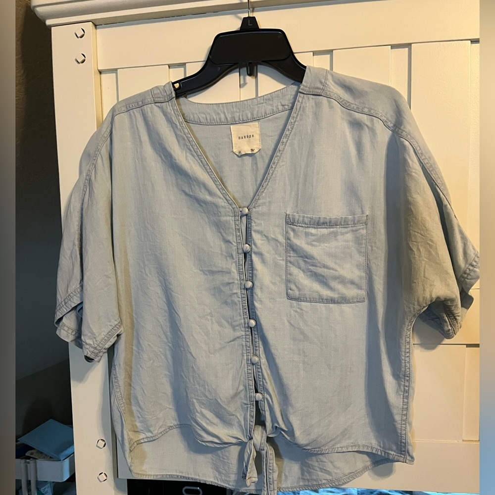 Harper Retro Denim Top